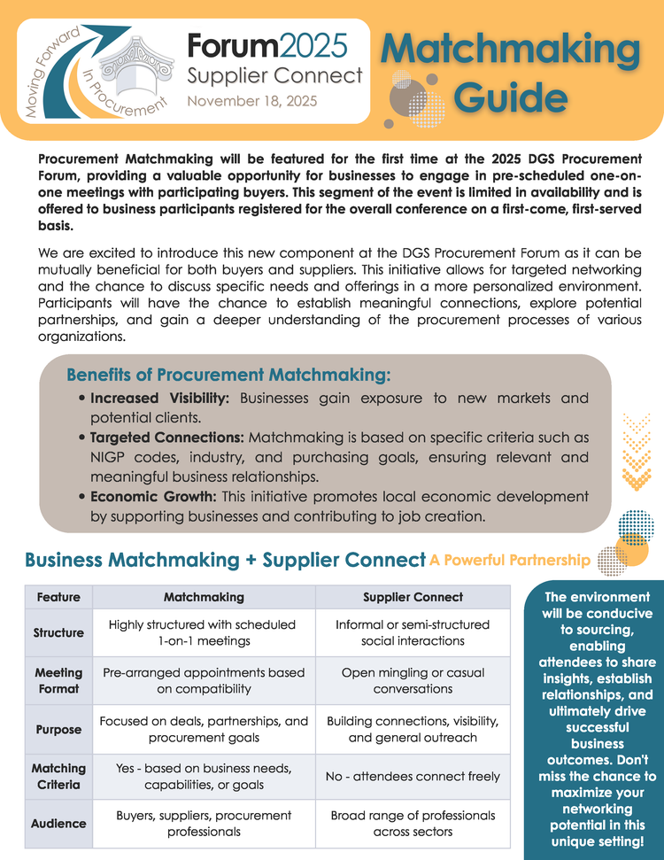 Forum2025 Matchmaking Guide